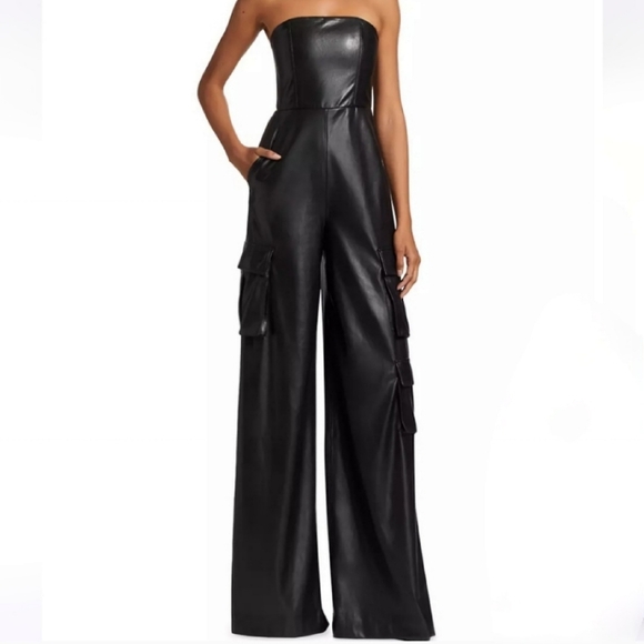ALICE + OLIVIA Vegan Cargo Jumpsuit - Picture 4 of 9